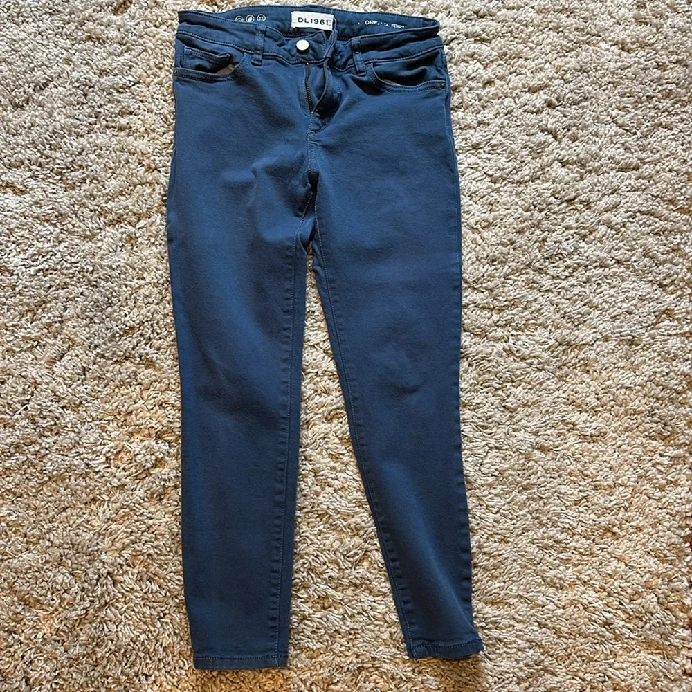 DL1961 Florence instasculpt cropped- size  26 powder blue - Picture 2 of 4